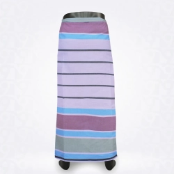 White Dusky Purple Ring Cotton Lungi